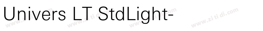 Univers LT StdLight字体转换